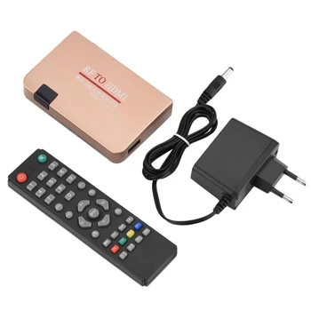 RF Para HDMI Conversor Adaptador Analógico Analógico do Receptor de TV Box Digital Caixa de Controle Remoto Plug UE