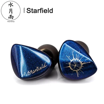Moondrop Starfield APARELHAGEM hi-fi Áudio Dinâmico Em-ear Fone de ouvido Nanotubo de Carbono de Diafragma IEM com 2 Pinos de 0,78 mm Cabo Destacável