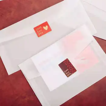 25/50Pcs/Monte Semi-transparente de Ácido Sulfúrico Envelope de Papel edding Convite Envelopes a Embalagem DIY cartão Postal Cartão de Armazenamento Para