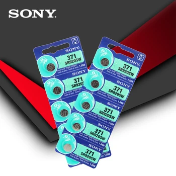 10pcs Sony 100% Original 371 SR920SW 920 1.55 V Bateria de Relógio SR920SW 371 Botão de Célula tipo Moeda FEITA NO JAPÃO