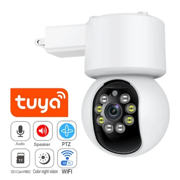 Tuya Vida Inteligente wi-Fi Câmeras de Vigilância de Casa Inteligente de PTZ Mini Câmera de Vídeo Vigilância Interior do Monitor do Bebê Segurança, Proteção