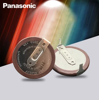 2pc Panasonic Original VL2020 3V 20mAh moeda recarregável tipo de 180 graus filé de botão de lítio de bateria de célula
