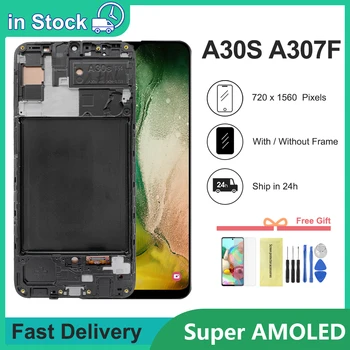 AMOLED Para Samsung GALAXY A30S Display LCD com Touch Screen Digitalizador Assembly A307/DS A307FN A307G A307GN A307YN LCD