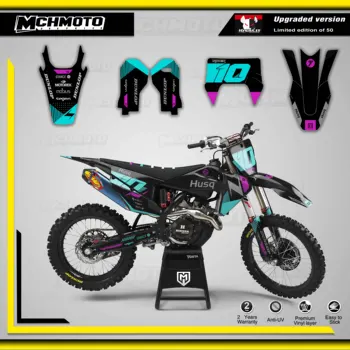 MCHMFG etiqueta Autocolante Kit Para Husqvarna TC FC TX FX FS 2019 2021 TE FE 2020 2022 125 250 350 450 Corridas de Motocross Gráficos