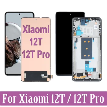 Original Para Xiaomi 12T Pro 12TPro 22071212AG 22081212UG Tela LCD Touch screen Digitalizador Assembly Para o Xiaomi Mi 12T 12 T LCD