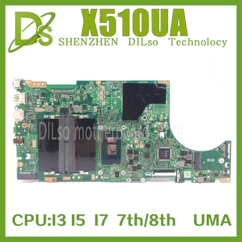 X510UA Laptop placa-Mãe Para Asus X510UN X510UQ X510U S510U S510UN placa-mãe CPU I3 I5 I7 7º 8º Geração Sem Gráficos