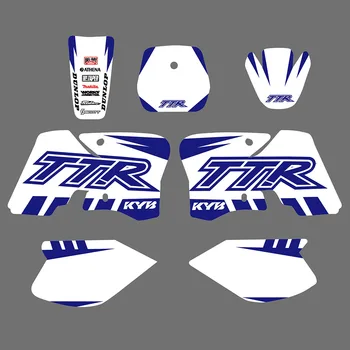 Moto Carenagem Gráficos de Fundo do Adesivo para a Yamaha TTR90 TTR 90 2000 2001 2002 2003 2004 a 2007 Personalidade Decalque Kits