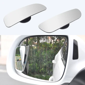 1 Par de 360 Graus, Estilo Carro de Segurança HD sem moldura Ponto Cego, Espelhos Auxiliares para Estacionamento Amplo Ângulo de Espelho de Vista Traseira Auto Acessor