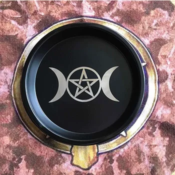 A astrologia Pentagrama Castiçal de mesa de altar placa Triquetra Adivinhação Wicca cerimônia de Acessórios