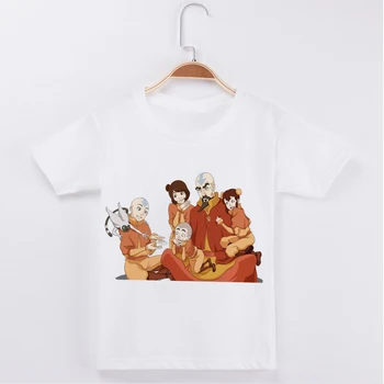Moda de Roupas de Crianças T-Shirt Avatar The Last Airbender T-shirt Para os Meninos E Meninas da Criança Camisas Tee Novo Harajuku Superior Gola Redonda