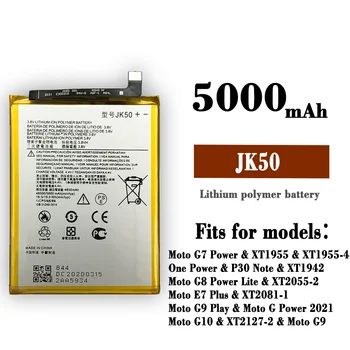 100% Novo 5000mAh JK50 Bateria Para Motorola Moto Um Poder P30 Nota XT1942-1 XT1942-2 Telefone Móvel