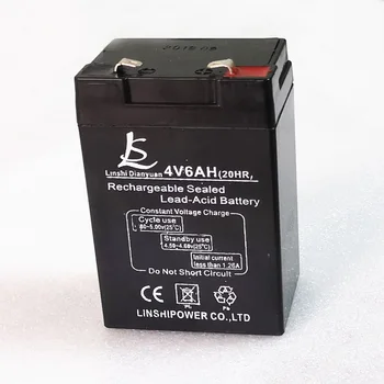 NOS 4V 6.0 Ah Recarregáveis de chumbo-ácido de armazenamento bateria de célula de 6000mAh para o DIODO emissor de luz do bulbo e balança eletrônica balança livre de manutenção