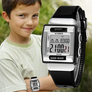 UTAI, CE26 Crianças relógio relógio Crianças relógios esportes Eletrônica Digital relógio de pulso para Criança Menina um menino 50m à prova d'água Luz