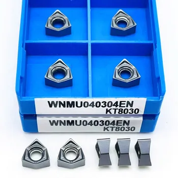 WNMU040304 WNMU040308 rápido de alimentação dupla-face hexagonal WNMU 040304 de moagem de inserir a 90 graus pesado de corte, fresamento inserir