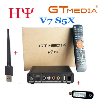 GTMEDIA V7 S2X S5X Freesat V7S wi-FI DVB-S2 HD do Youtube PowerVU CCaam Newcamd GTMEDIA V7S freesat v7s receptor de satélite V7 S5X