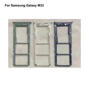 Para Samsung Galaxy M33 Novo Testado Titular Do Cartão Sim Bandeja De Cartão Slot Para Samsung Galaxy M 33 Suporte Do Cartão Sim Peças De Reposição