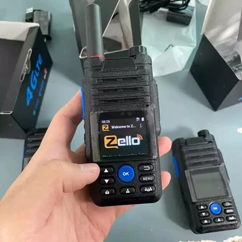 Zello walkie talkie OEM Rádio Wifi, Blue tooth, rastreamento GPS Display colorido walkie talkie 4G/3G/2G