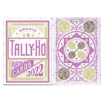 Tally-Ho Orquídea Cartas de Jogar USPCC Bicicleta Baralho de Poker Tamanho de Cartão Jogos de Truques de Magia Adereços para o Mago