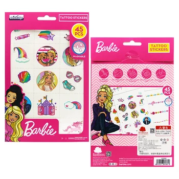 Barbie Brilhante Shake Adesivo Kawaii Animei 3D Diy Bonito Decoração Adesivos de Scrapbook Caneta Caso de artigos de Papelaria Meninas Autocolante Presente Brinquedo