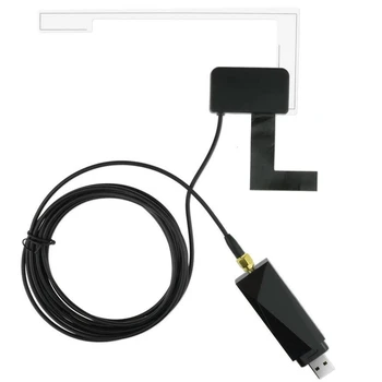 DAB + Antena com o Adaptador USB Receptor Android som do Carro Jogador de GPS do Carro do Receptor DAB+ Receptor de Sinal Universal