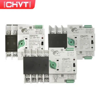 CHYT LW2R CA ATS 2P 3P 4P 220V 690 100A 125A Solar da Classe PC de Alimentação Dupla chave de Transferência Automática