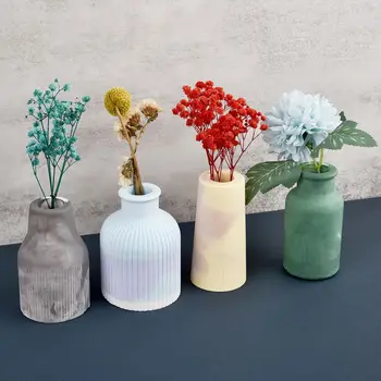 Casa Artesanato Plantador de Vasos de Moldes de Silicone DIY Epóxi Gesso Concreto vaso de Flores de Molde de Injeção de Jardinagem Decoração Artesanal Presente