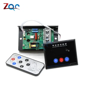AC 220V 6000W LED Display Digital Tiristor Regulador de Tensão Interruptor/Botão de Toque do Painel de Controlo Remoto IV Eletrônico Grill