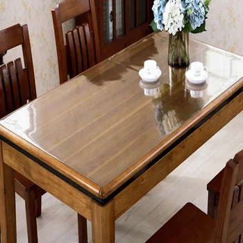 100*200 cm PVC Transparente toalha impermeável óleo toalha de mesa toalha de mesa de plástico cristal tabela tapete de vidro pano macio 1.0 mm