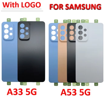 NOVA Substituição Para Samsung Galaxy A53 A33 5G Bateria Tampa Traseira Porta traseira Traseira de Habitação de Caso Com Ahesive Adesivo Com LOGOTIPO