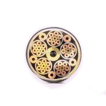 8mm de Diâmetro DIY-Faca Haste de Mosaicos Pin Rebites 9cm Comprimento de Unhas de Bronze Tubo+Tubo de aço #801
