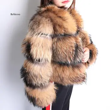 Inverno Ambiental Novo fox pêlo curto secção quente do espessamento de falsa pele de raposa de jaqueta de moda de luxo slim real casaco de pele de mulheres
