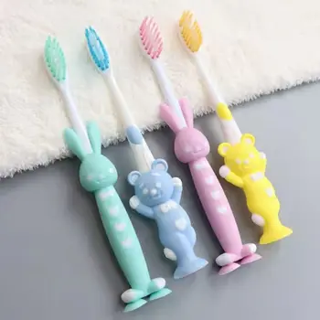 4PCS Bebê Theeth Escova de Crianças de Silicone Macio de Formação da Escova de dentes do Bebê Filhos Dental Oral Cuidados com a Escova de Dentes da Ferramenta de artigos de Bebê